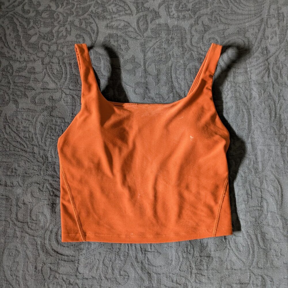Old Navy Active Burnt Orange Sports Bra & Top - Size Small - In Great Condition!
